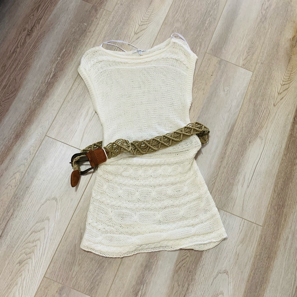 Papaya Dress With Belt Medium